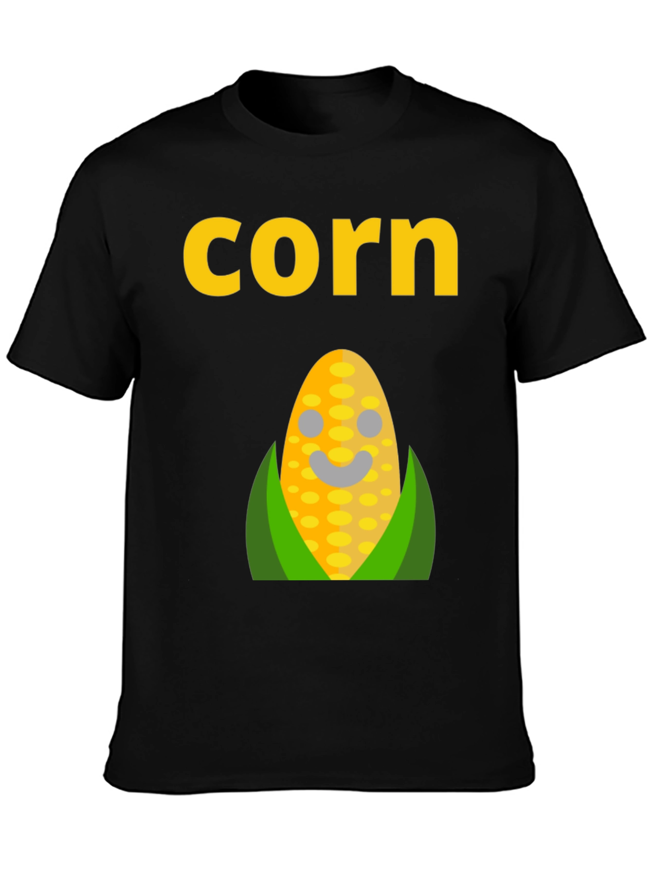 Black Corn Graphic Tee - Funny Food T-Shirt view 3