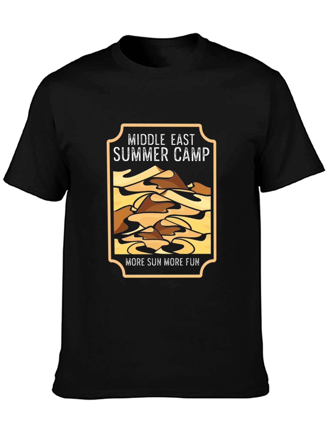 Black Middle East Summer Camp T-Shirt - Black view 3
