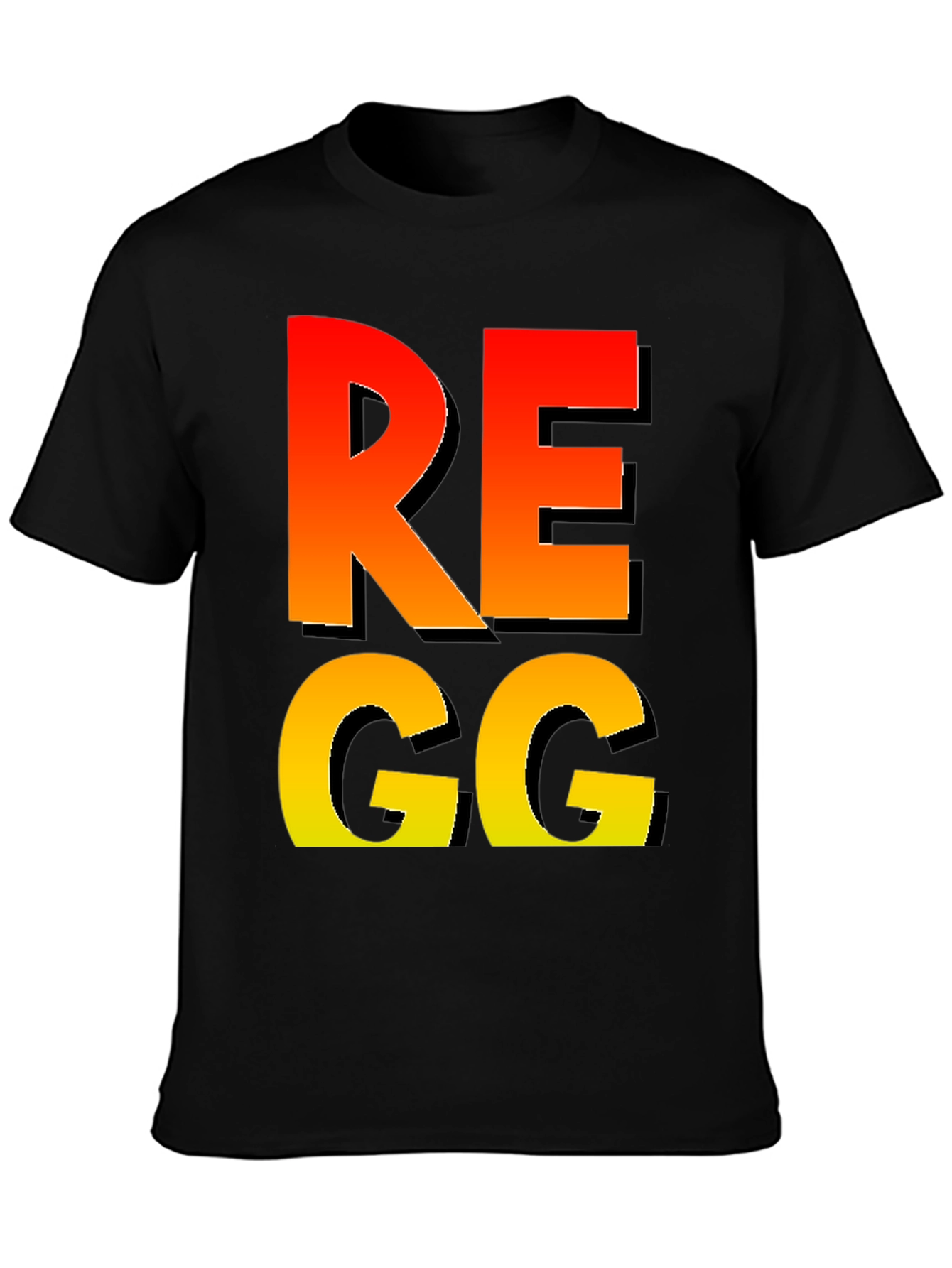 Black Funny REGG T-Shirt - Novelty Gaming Tee view 3