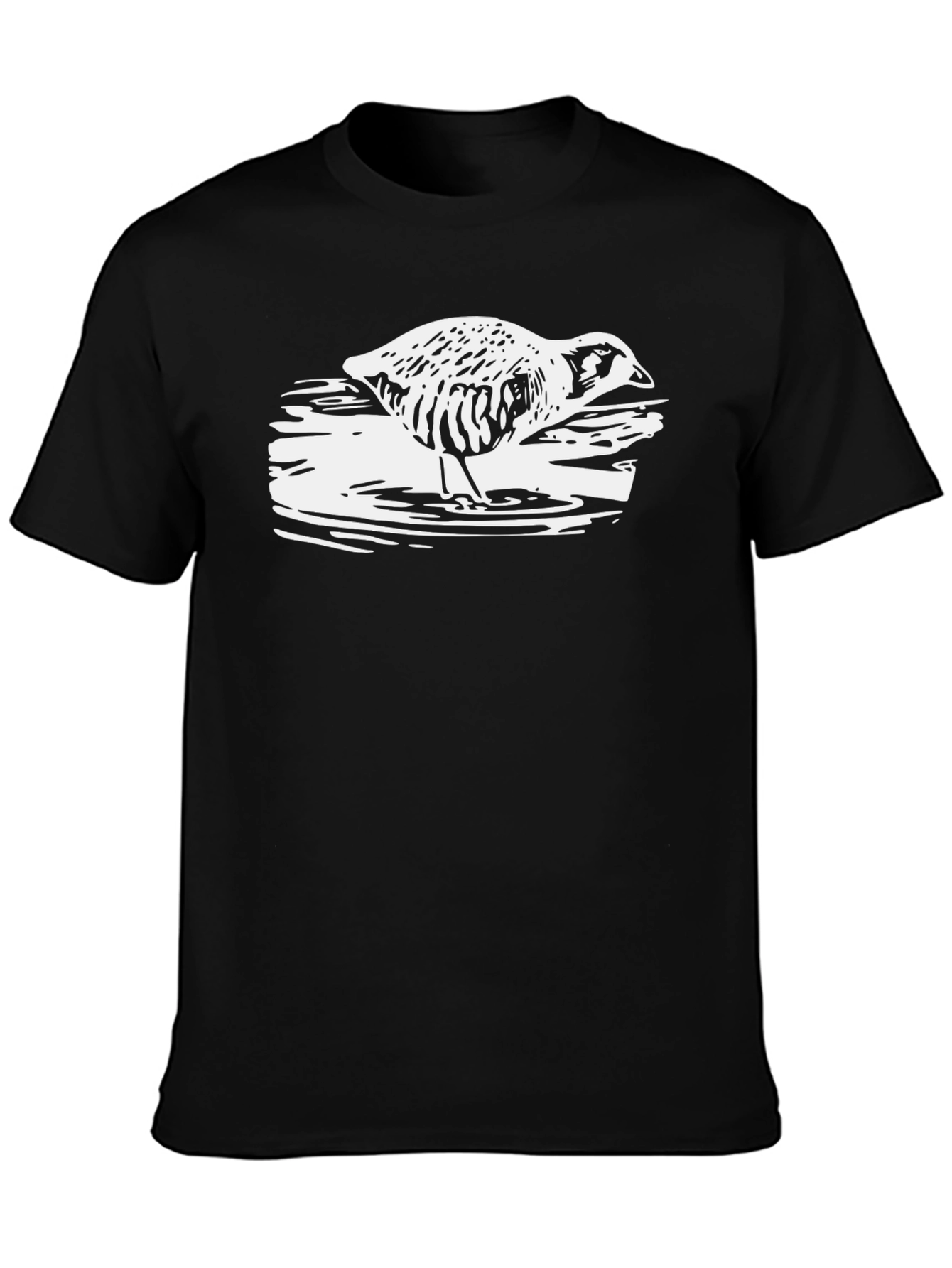Black Duck Graphic Black T-Shirt view 3