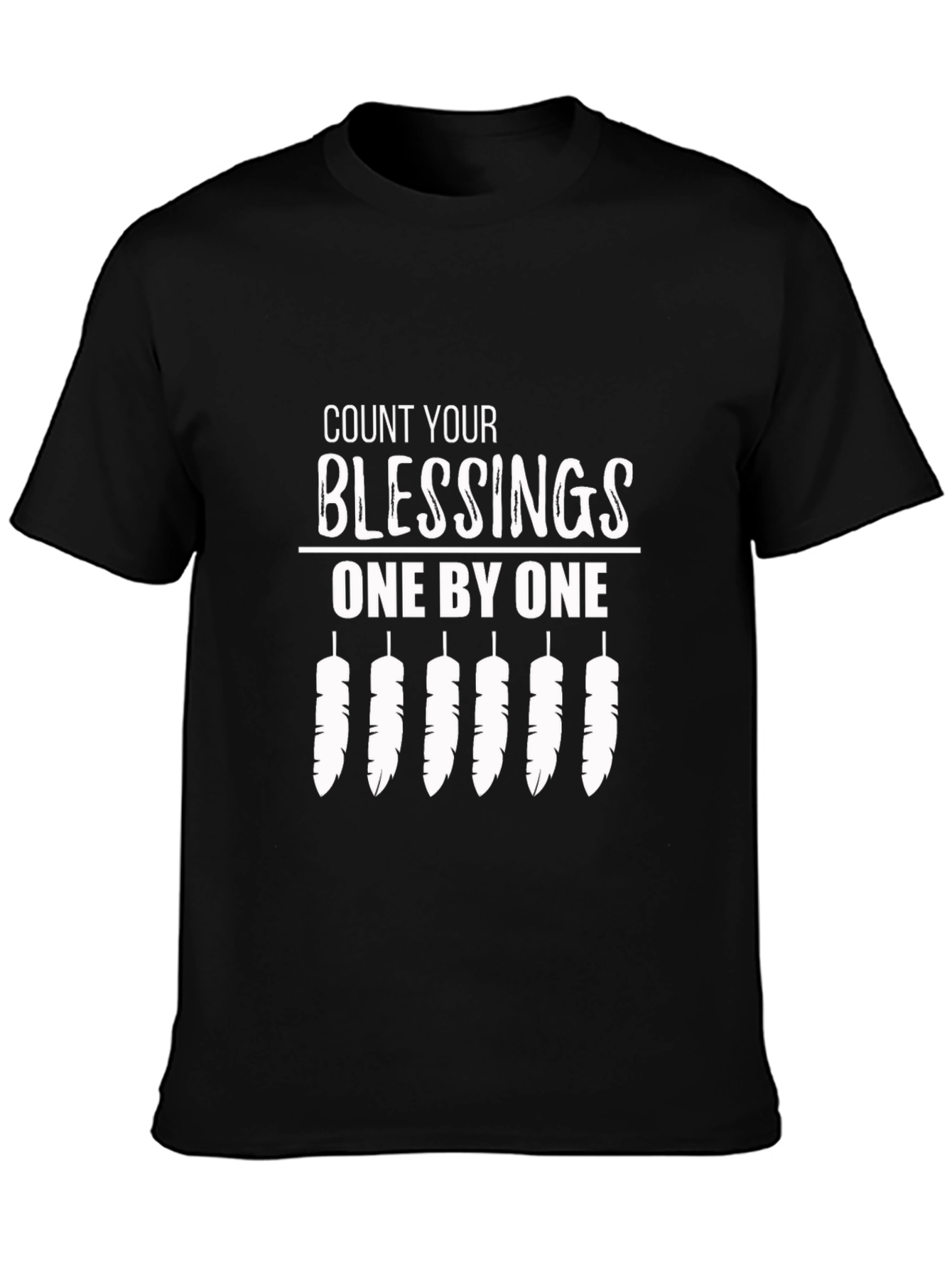 Black Count Your Blessings T-Shirt view 3