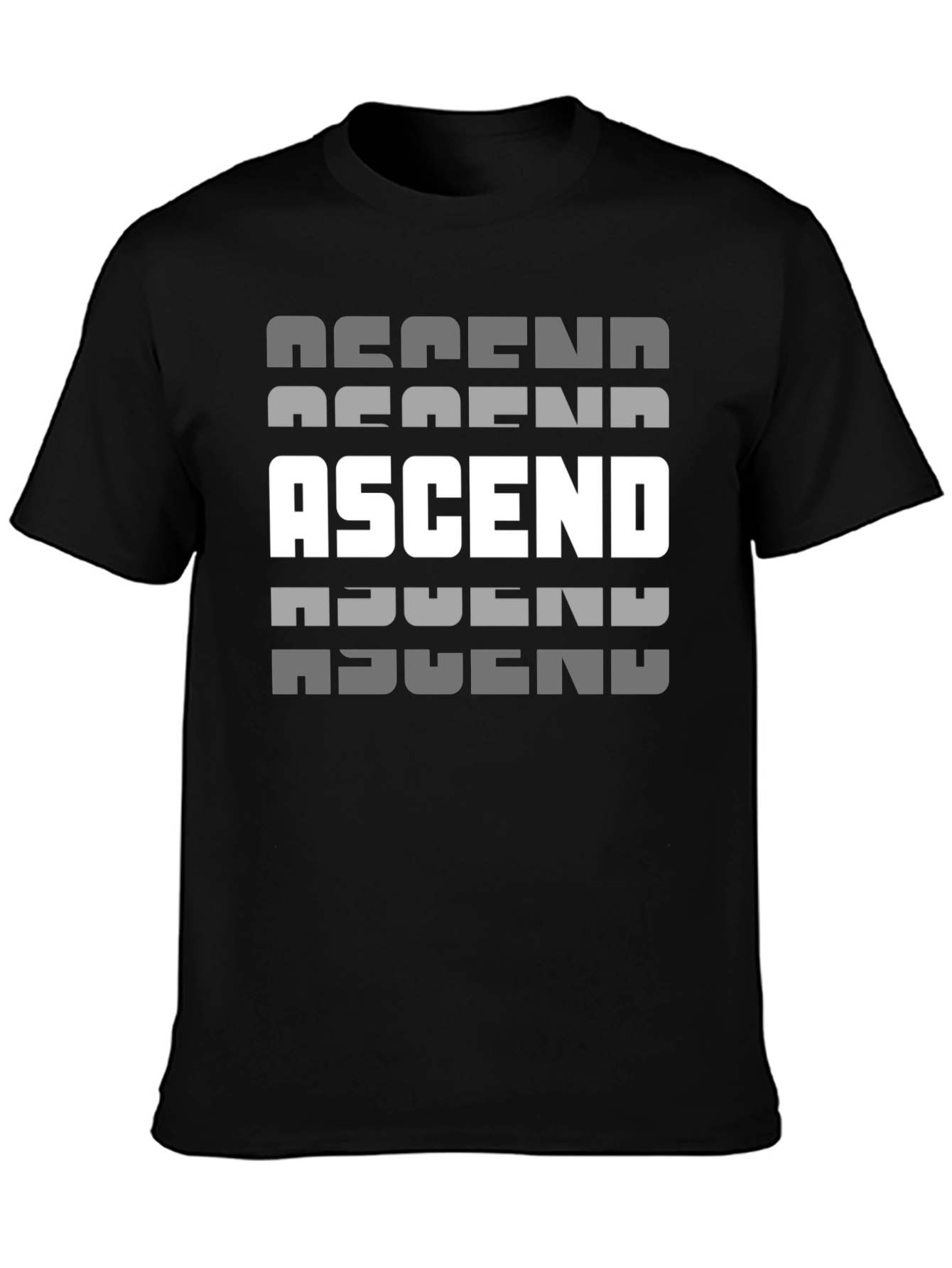 Black Ascend Graphic Print Black T-Shirt view 3