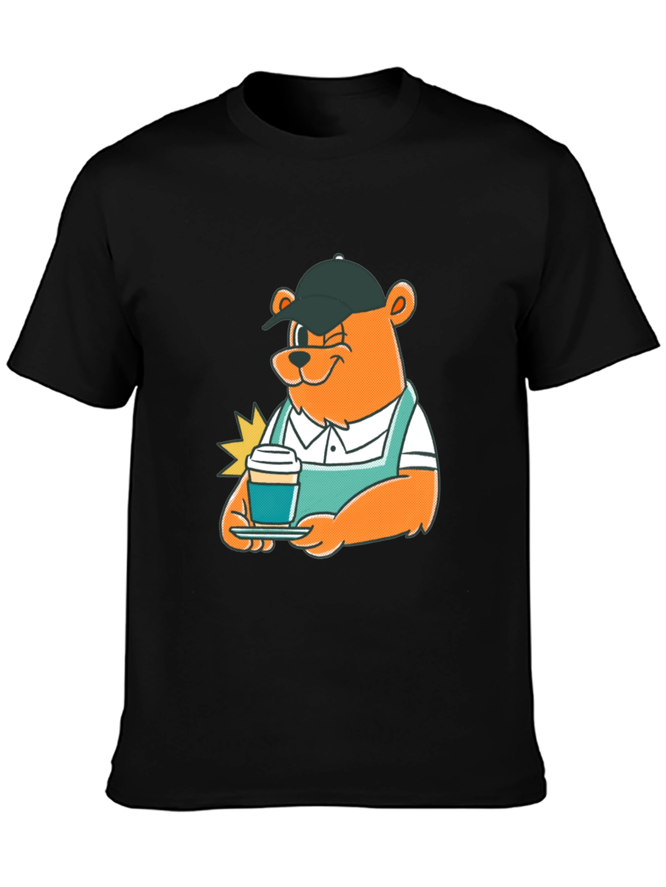 Black Bearista Brew T-Shirt view 3