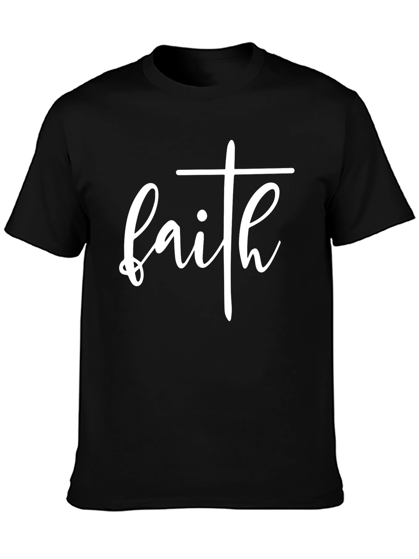 Black Faith Graphic Tee - Black Christian T-Shirt view 3
