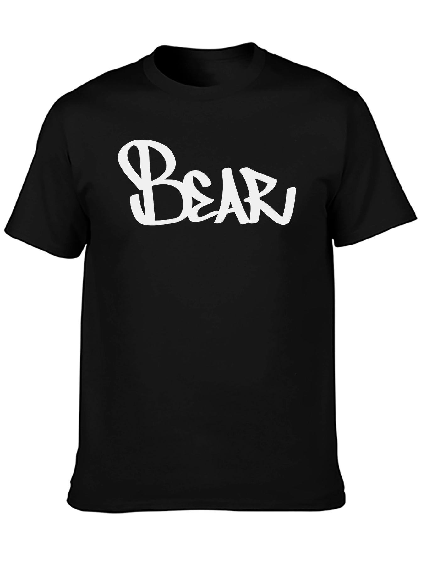 Black Bear Graphic Tee - Men's Black Short Sleeve T-Shirt view 3