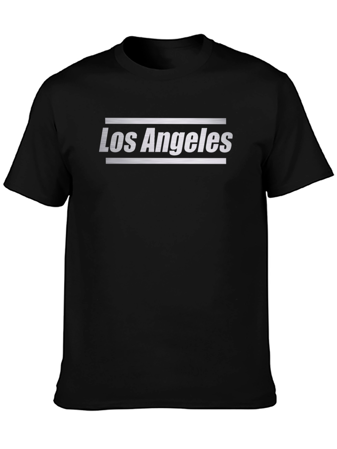 Black Los Angeles Graphic Tee - Modern City Style view 3