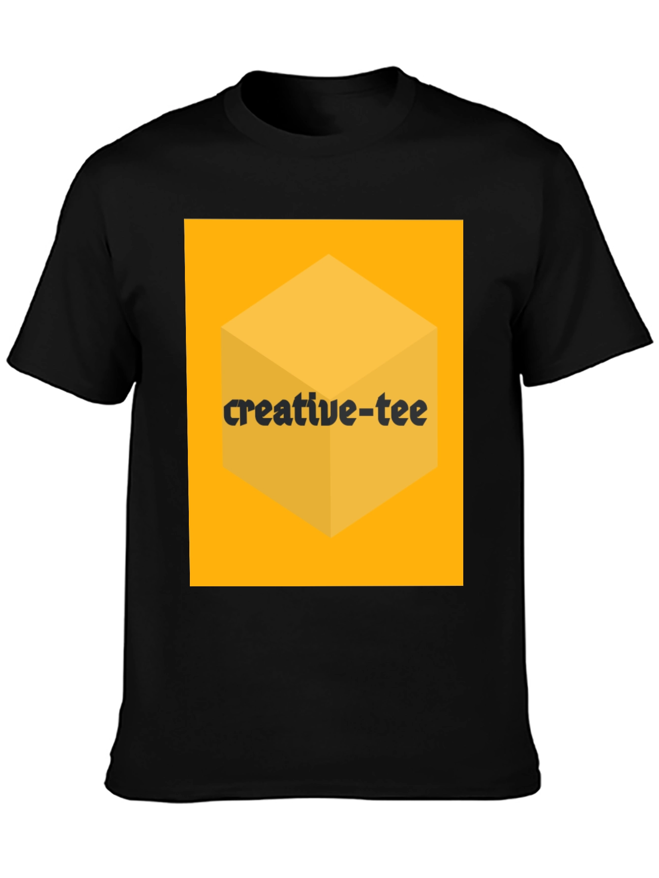 Black Creative-Tee Black Graphic T-Shirt view 3