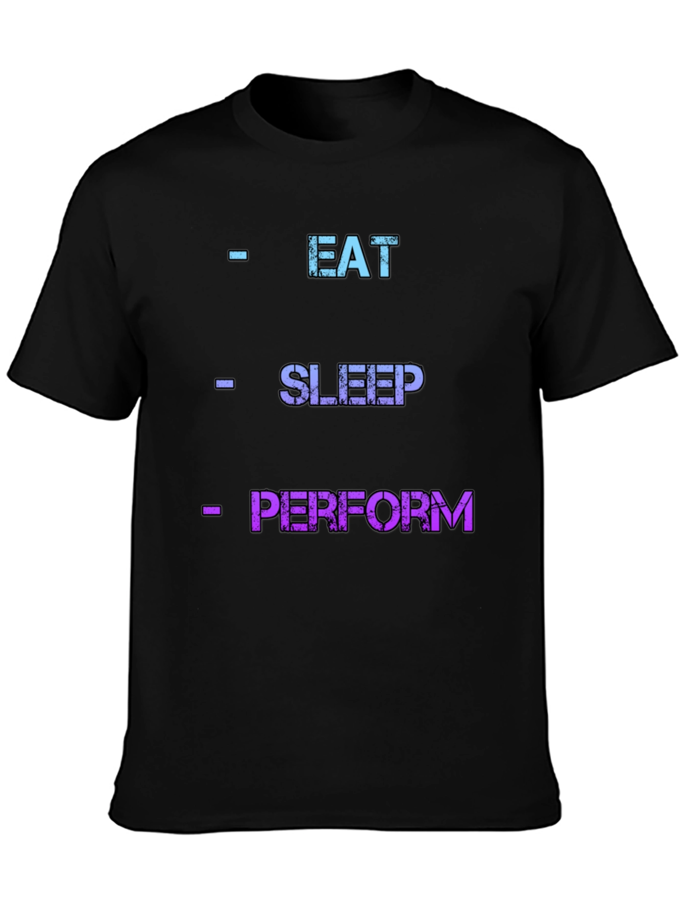 Black Eat Sleep Perform Graphic Tee view 3