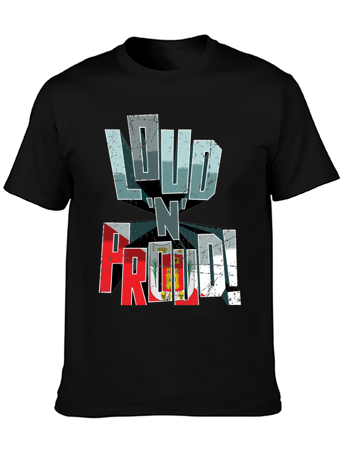 Black Loud 'N' Proud Graphic Tee - Black view 3
