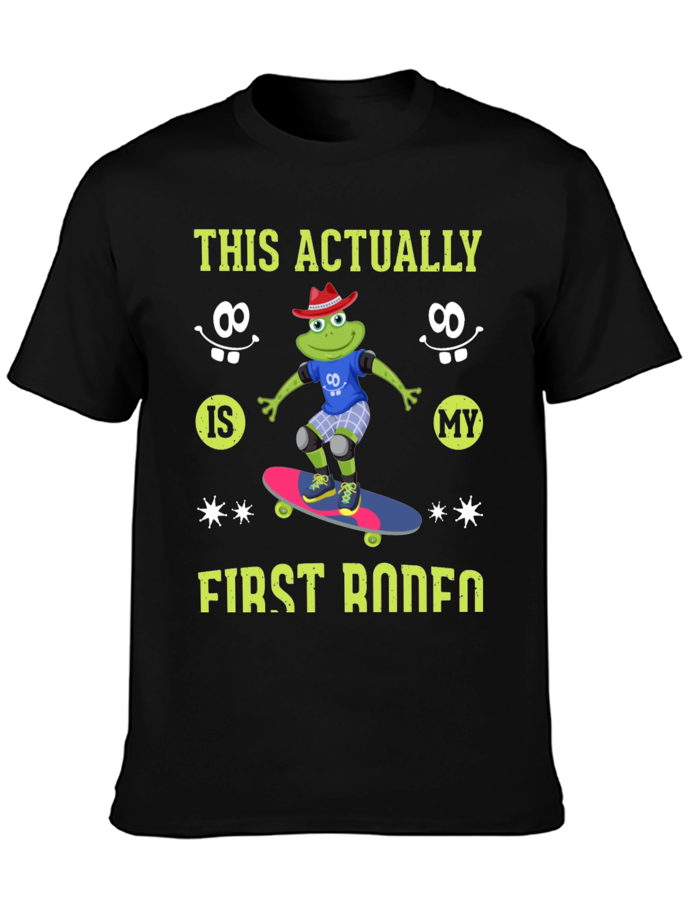 Black Frog Skateboarder T-Shirt - First Rodeo view 3