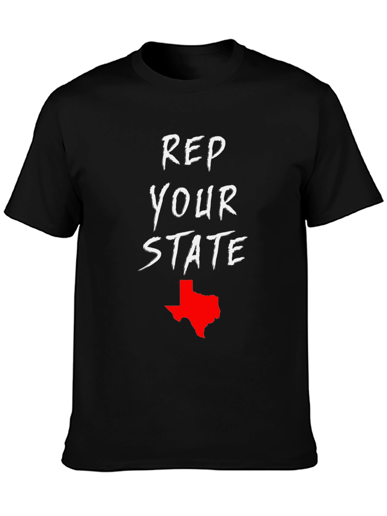 Black Rep Your State T-Shirt - Texas Pride Tee view 3