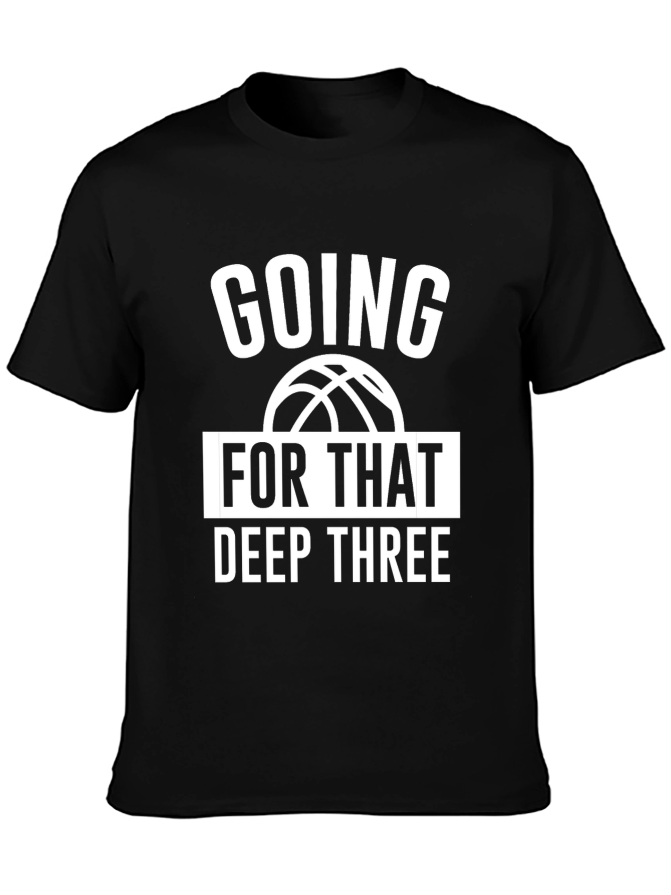Black Going for That Deep Three T-Shirt view 3