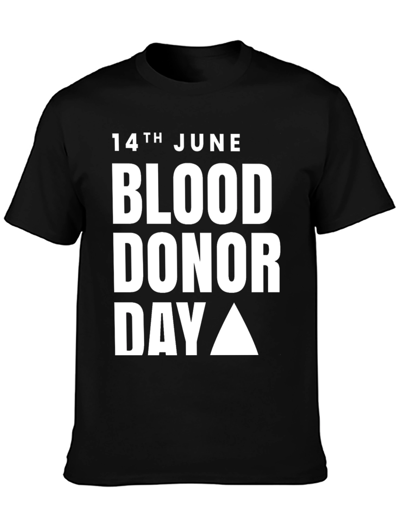 Black Blood Donor Day T-Shirt - 14th June view 3