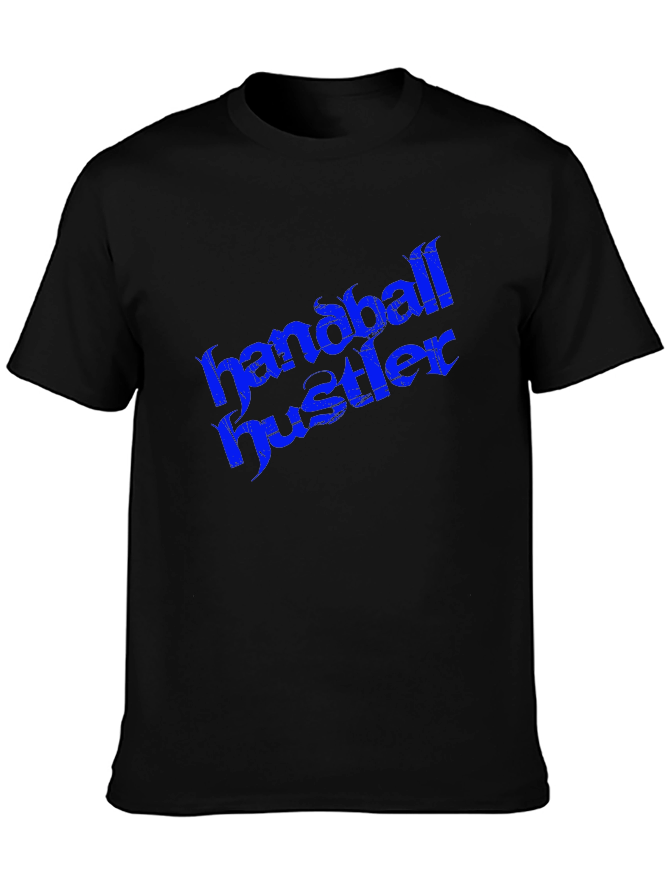 Black Handball Hustler Graphic Tee - Bold Streetwear Style view 3