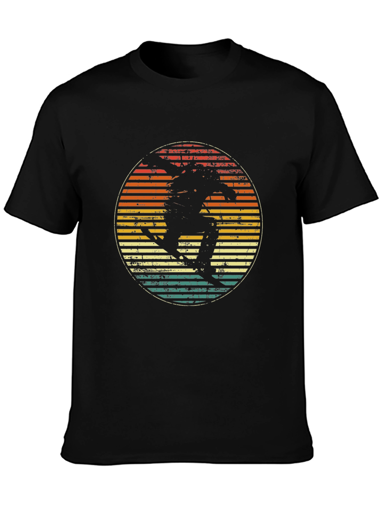 Black Retro Skateboarder Graphic Tee - Vintage Style view 3