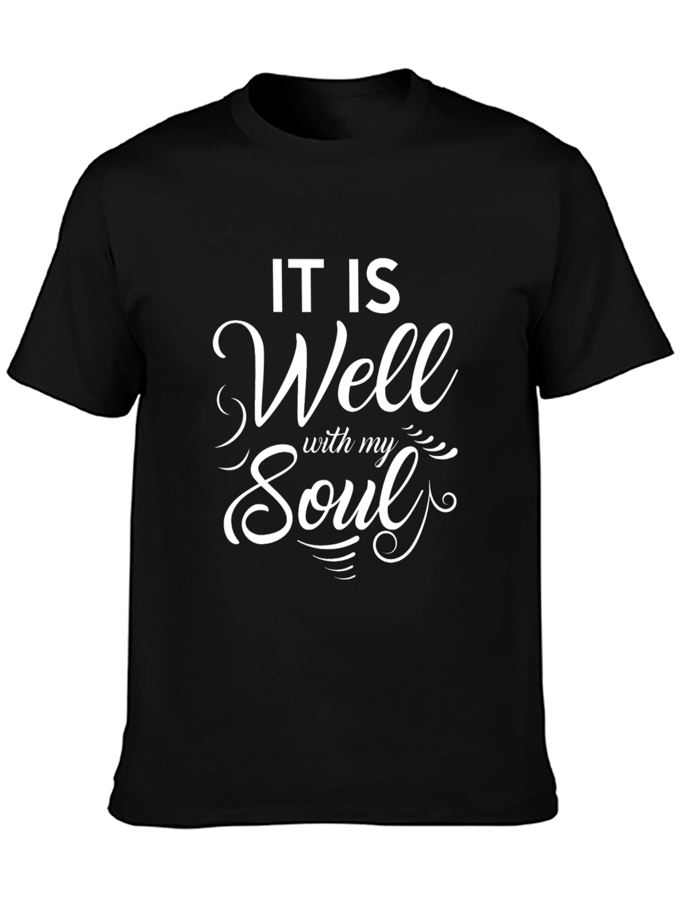 Black It Is Well With My Soul Graphic Tee view 3