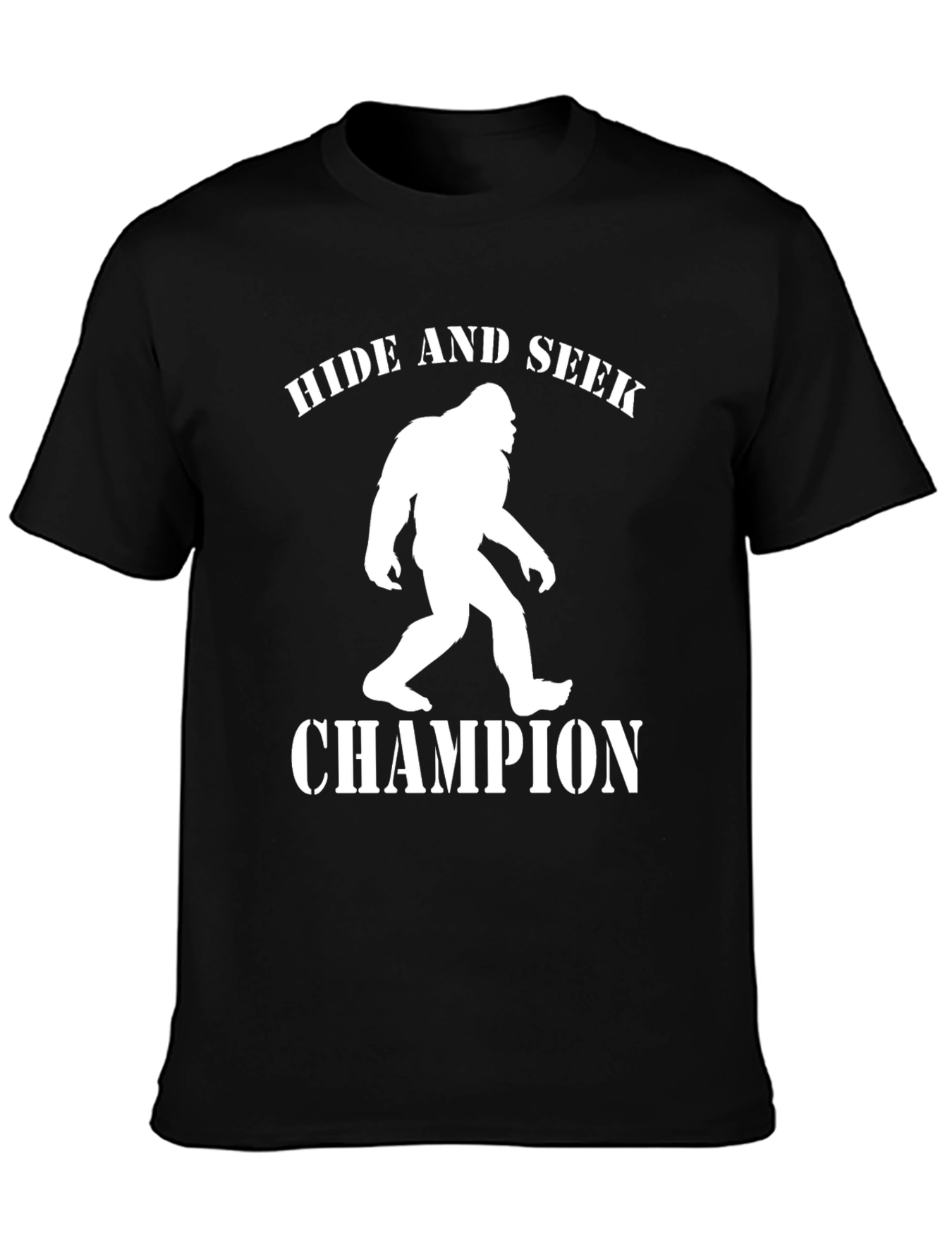 Black Hide and Seek Champion T-Shirt view 3