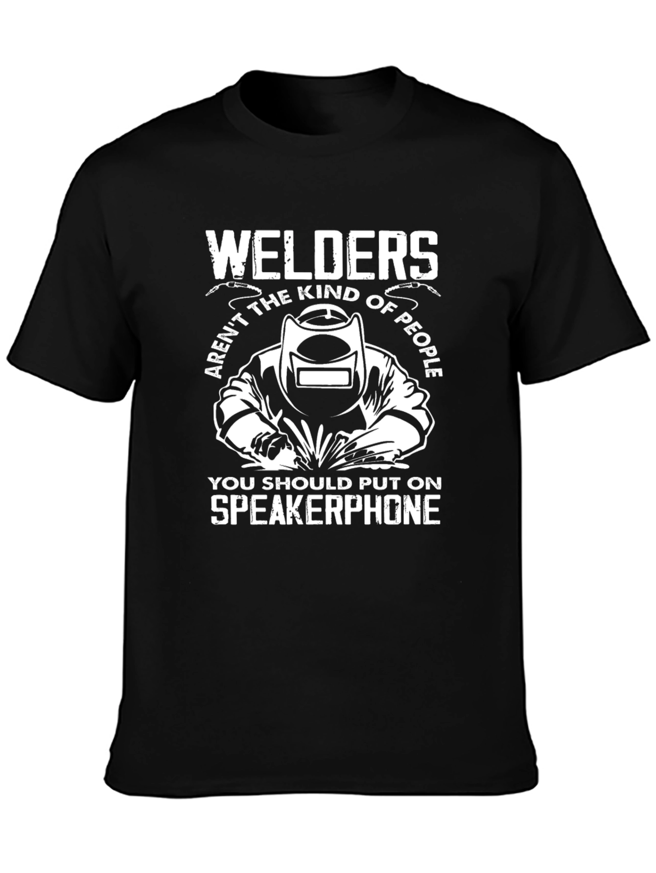 Black Welders Speakerphone Graphic Tee - Black view 3