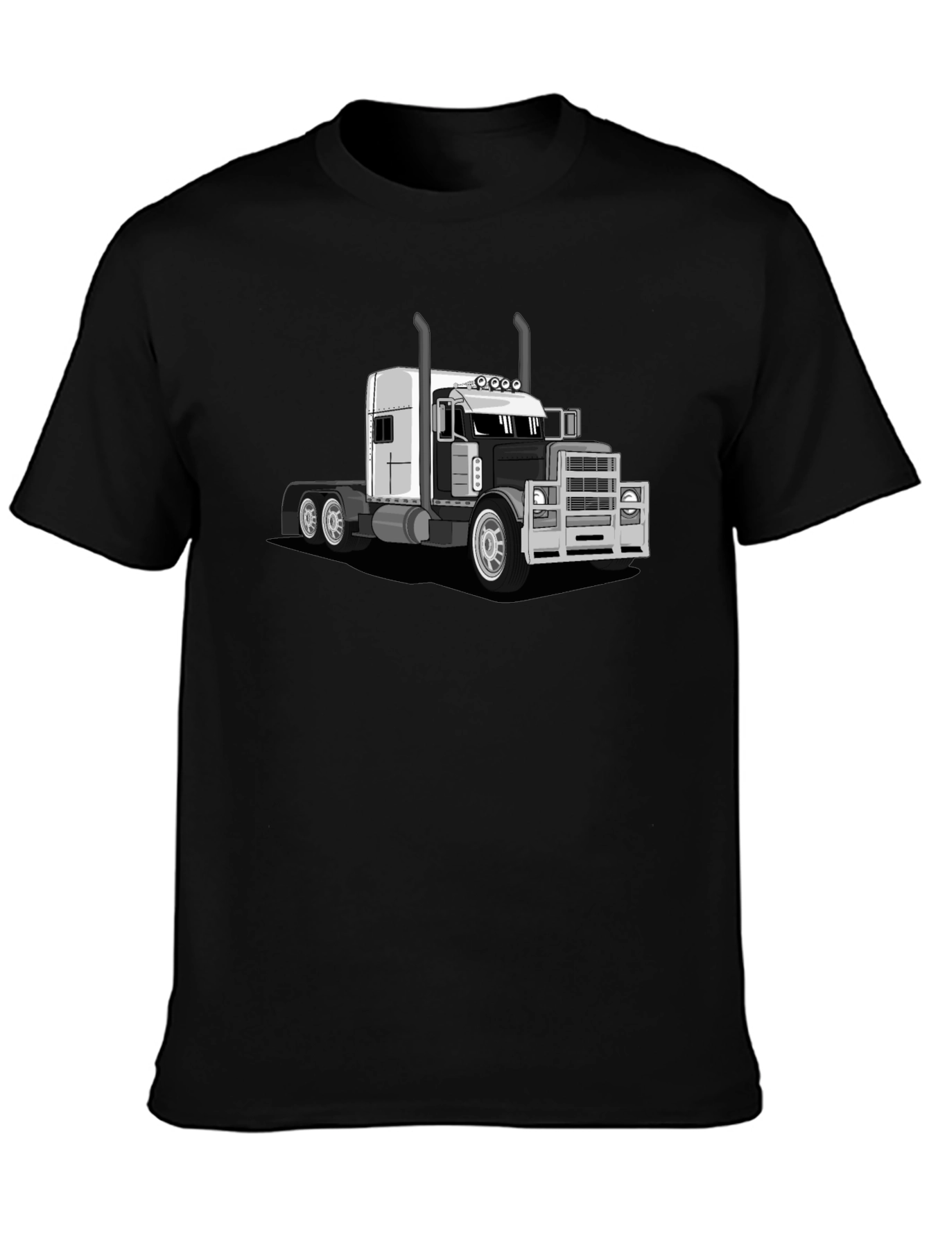 Black Truck Graphic T-Shirt - Black view 3