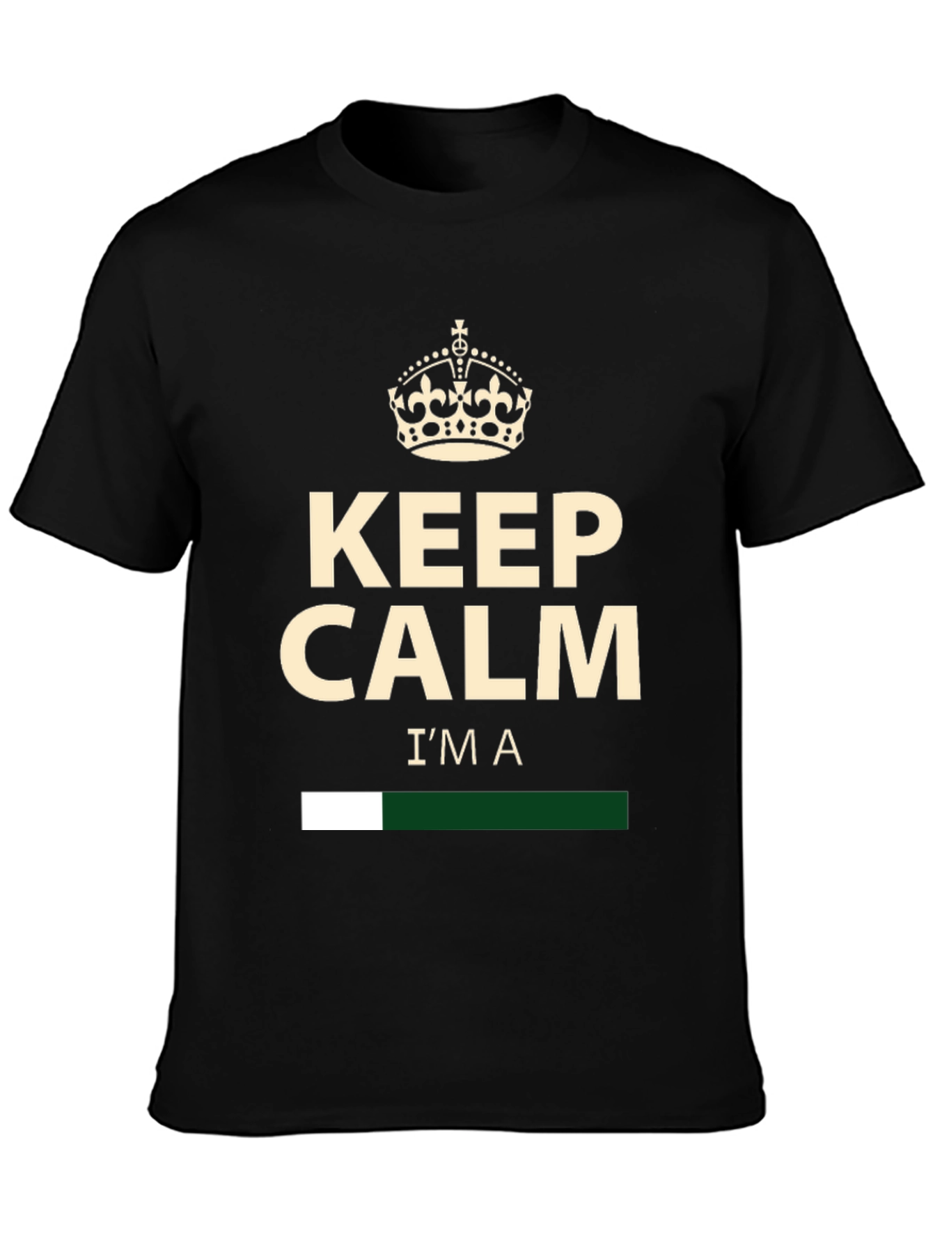 Black Keep Calm I'm A... Graphic Tee view 3
