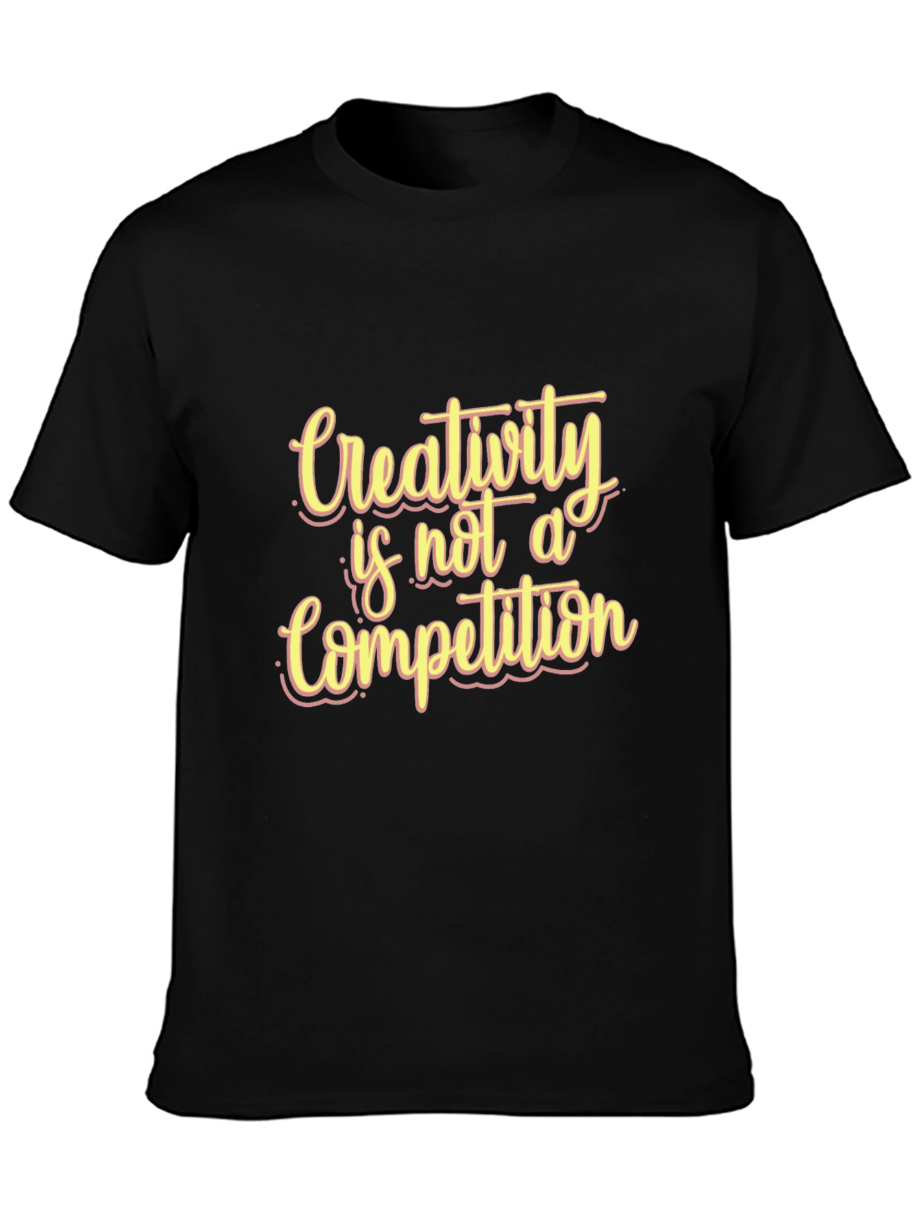 Black Creativity is Not a Competition Black T-Shirt view 3