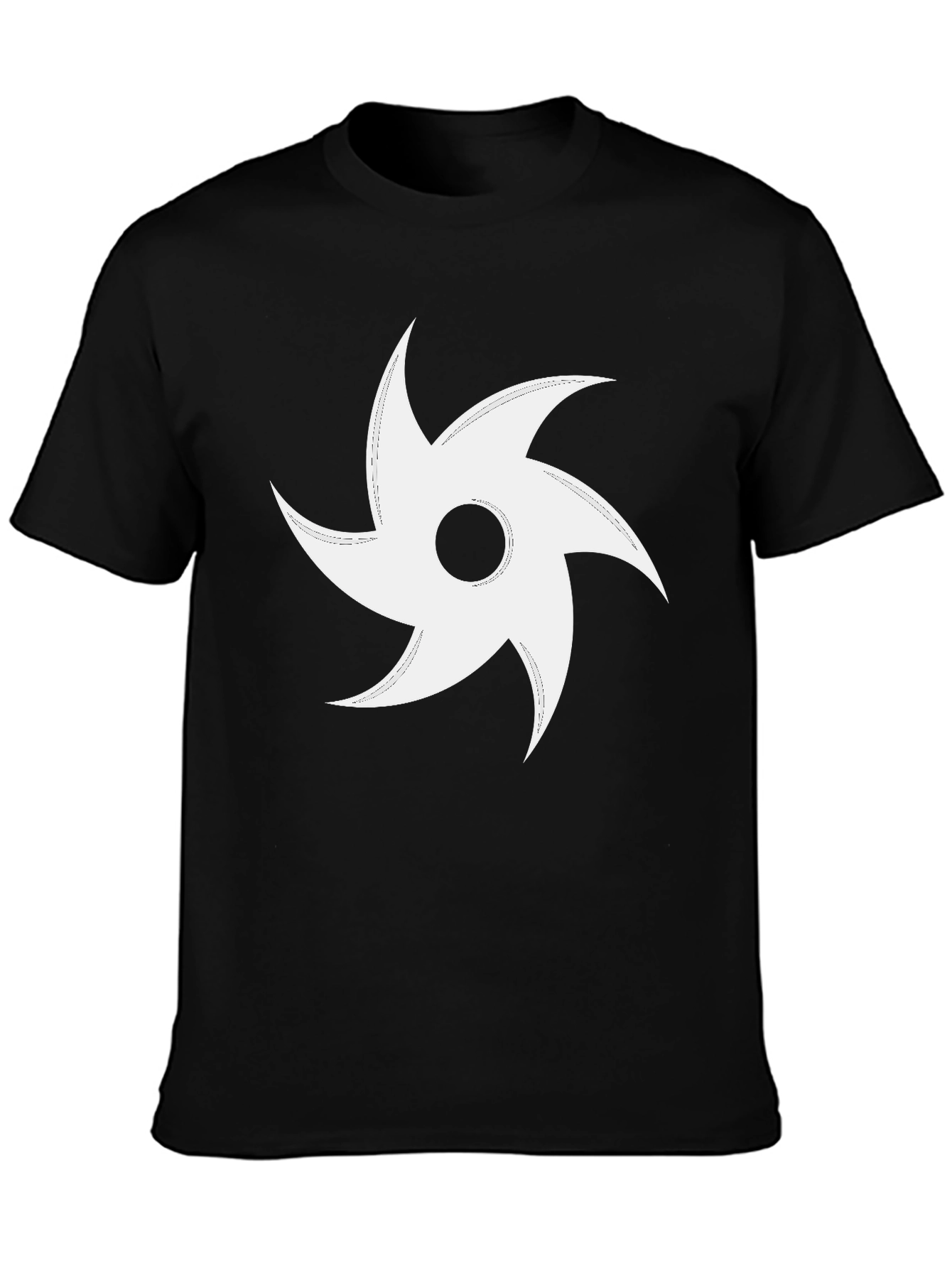 Black Vortex Tee - Bold Graphic Design, Soft Cotton Blend view 3