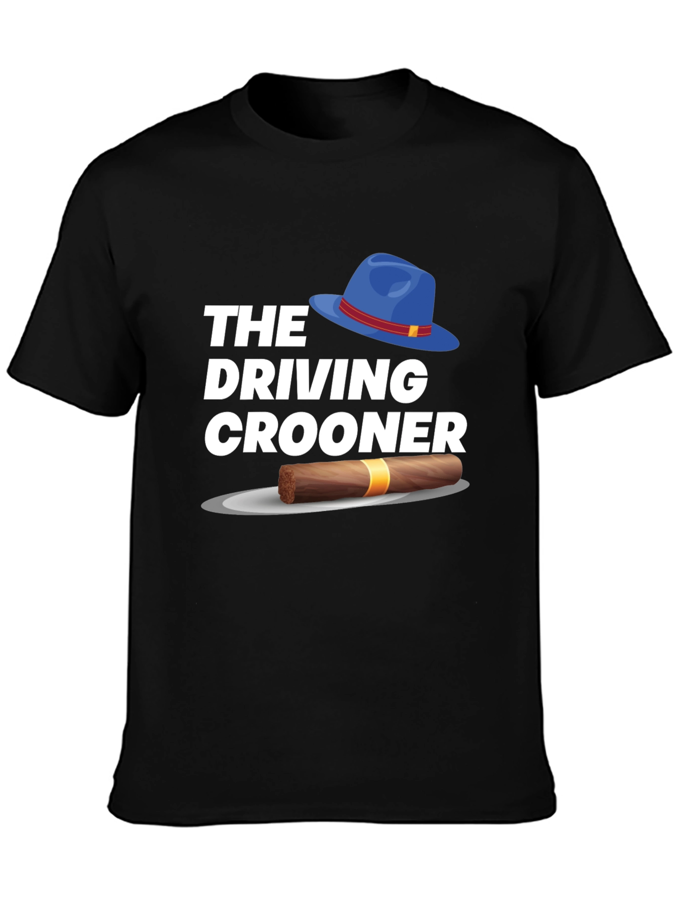 Black The Driving Crooner Graphic T-Shirt view 3