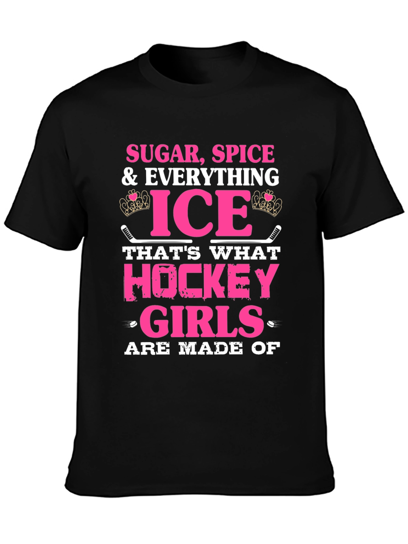 Black Sugar Spice Hockey Girls T-Shirt view 3