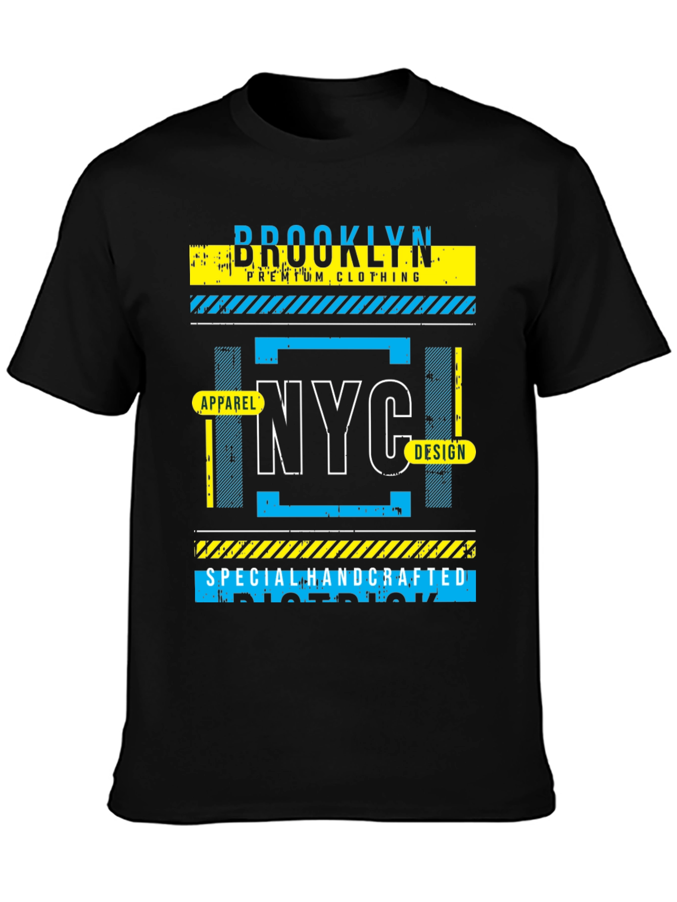 Black Brooklyn NYC Graphic Print T-Shirt view 3