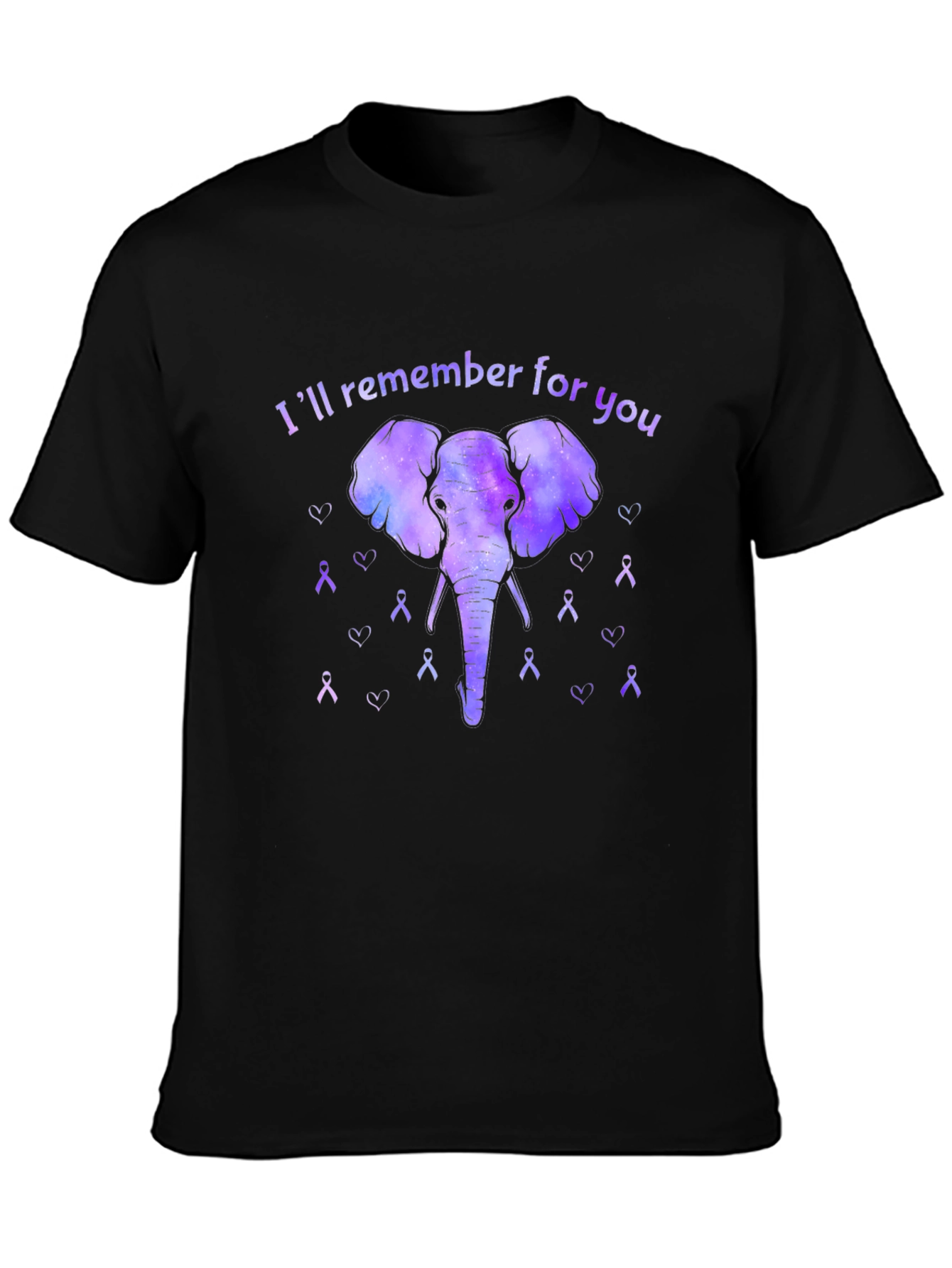 Black I'll Remember For You T-Shirt view 3