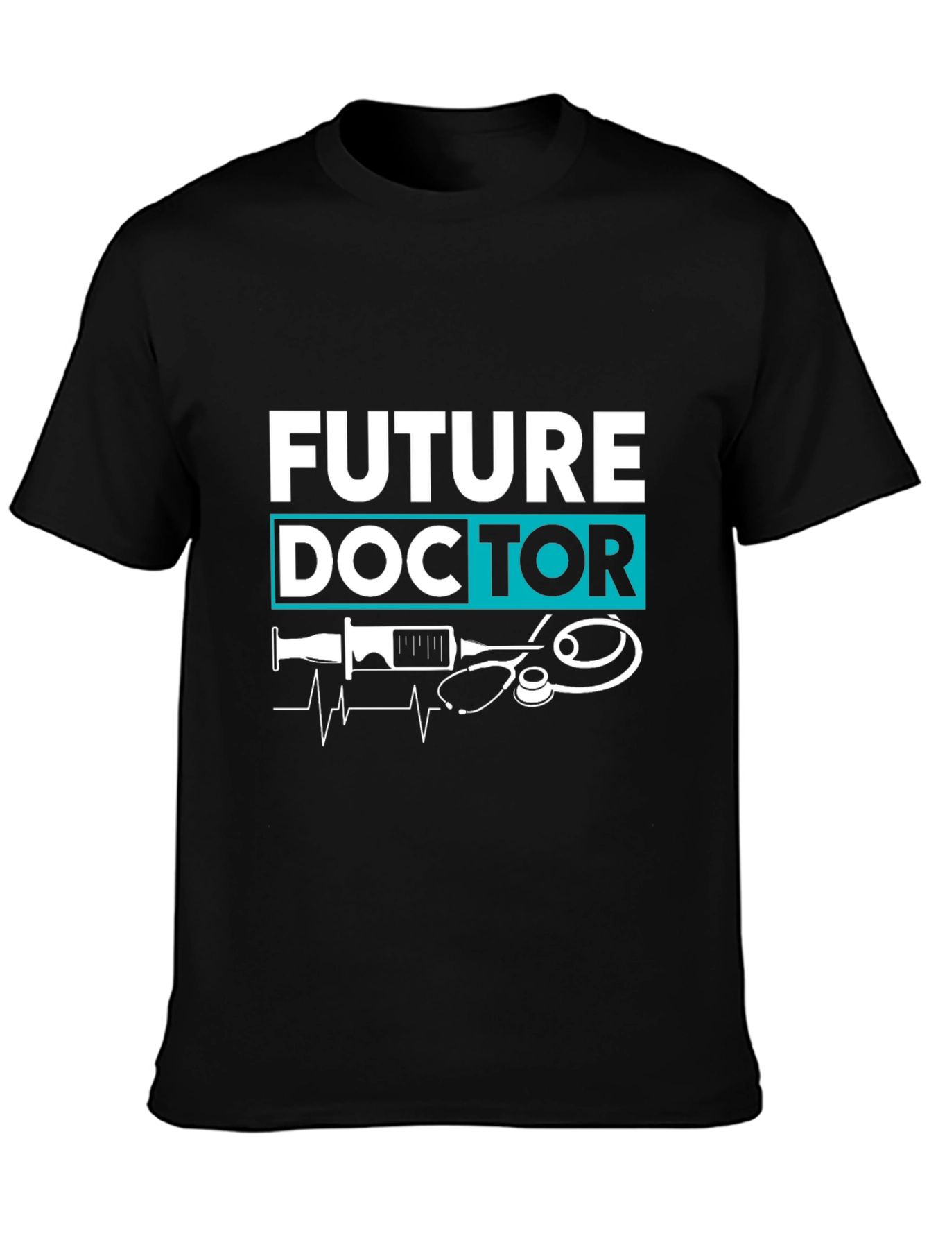 Black Future Doctor T-Shirt: Medical Aspirations view 3
