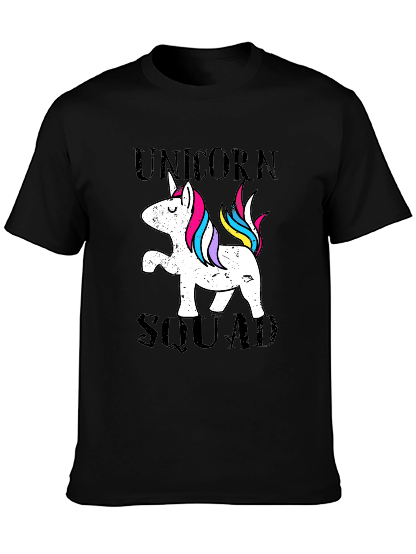 Black Unicorn Squad Black T-Shirt view 3