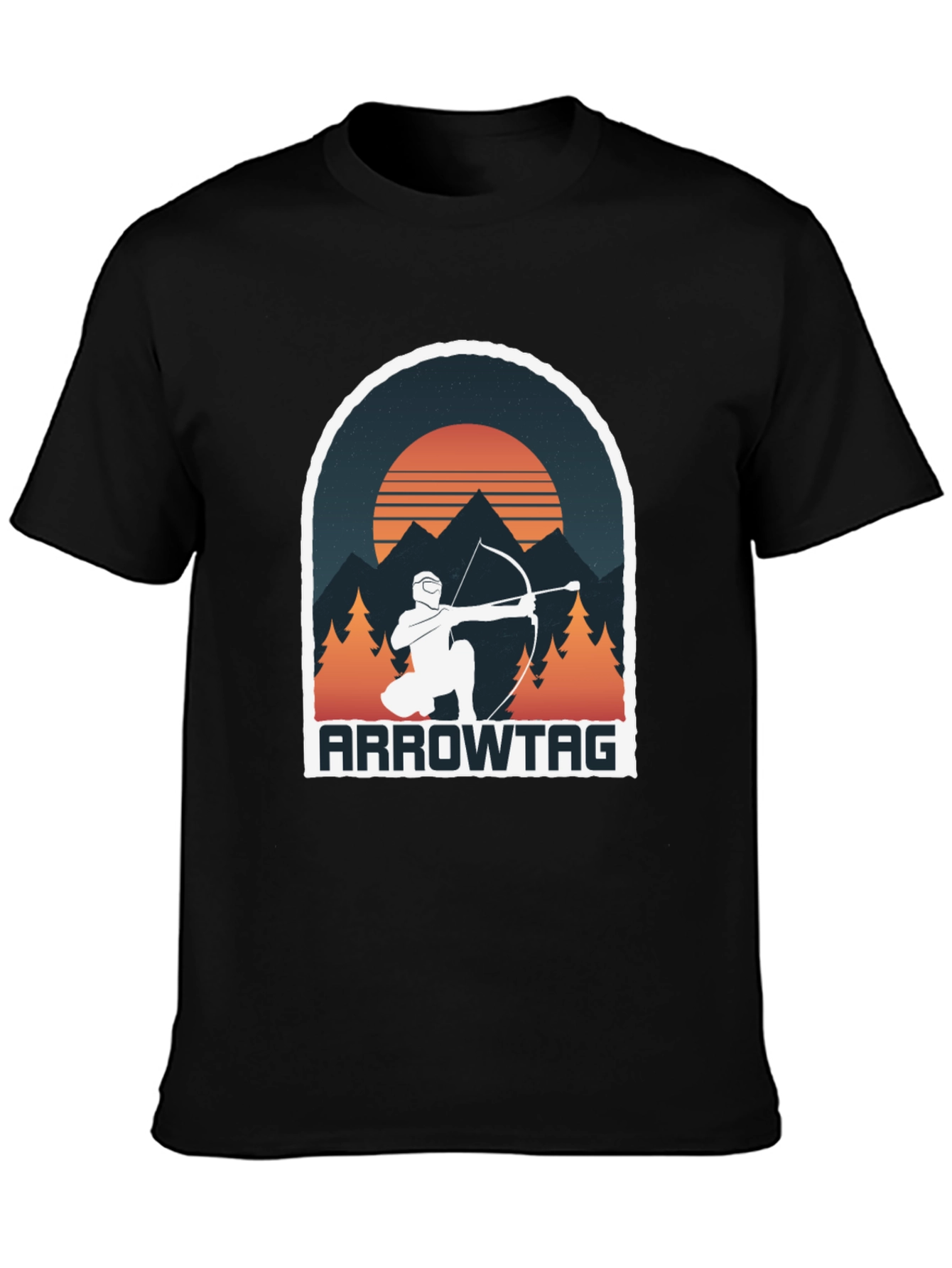 Black Arrowtag Graphic Tee - Outdoor Adventure Shirt view 3