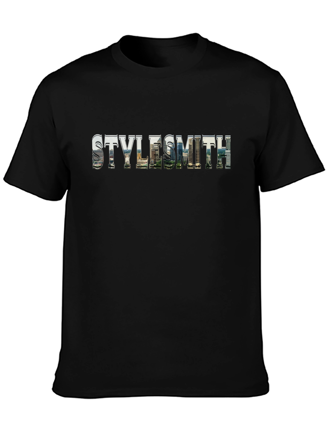 Black Stylesmith Cityscape Graphic Tee - Urban Black view 3