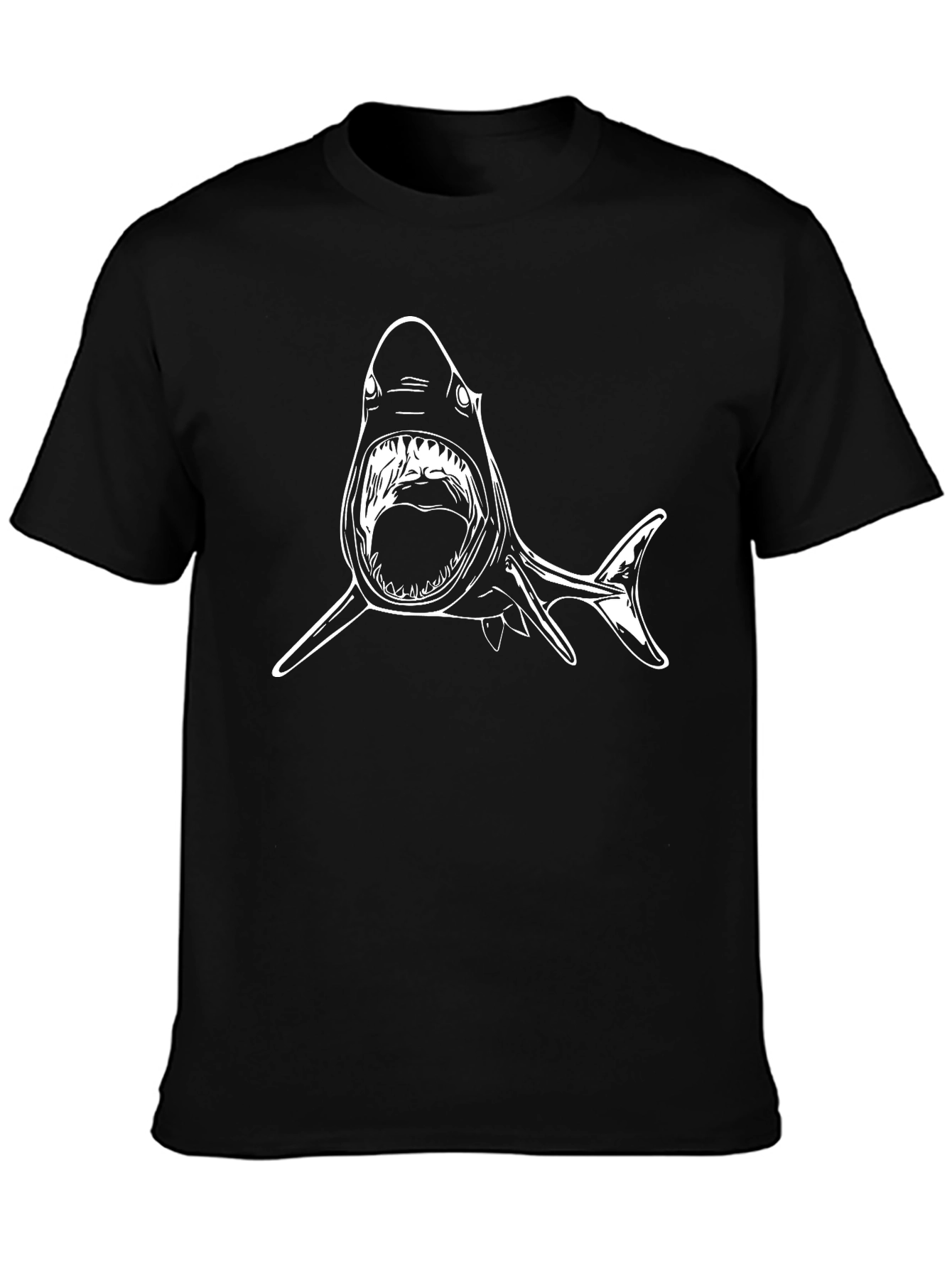 Black Shark Graphic Tee - Black view 3