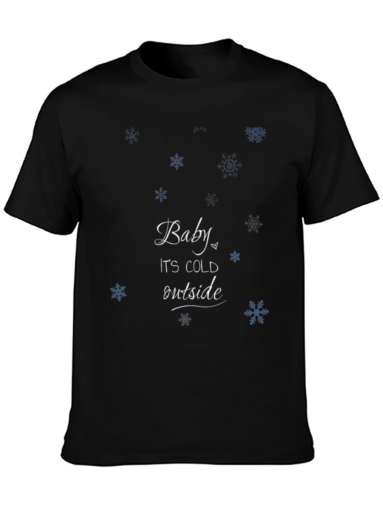 Black Baby It's Cold Outside T-Shirt view 3