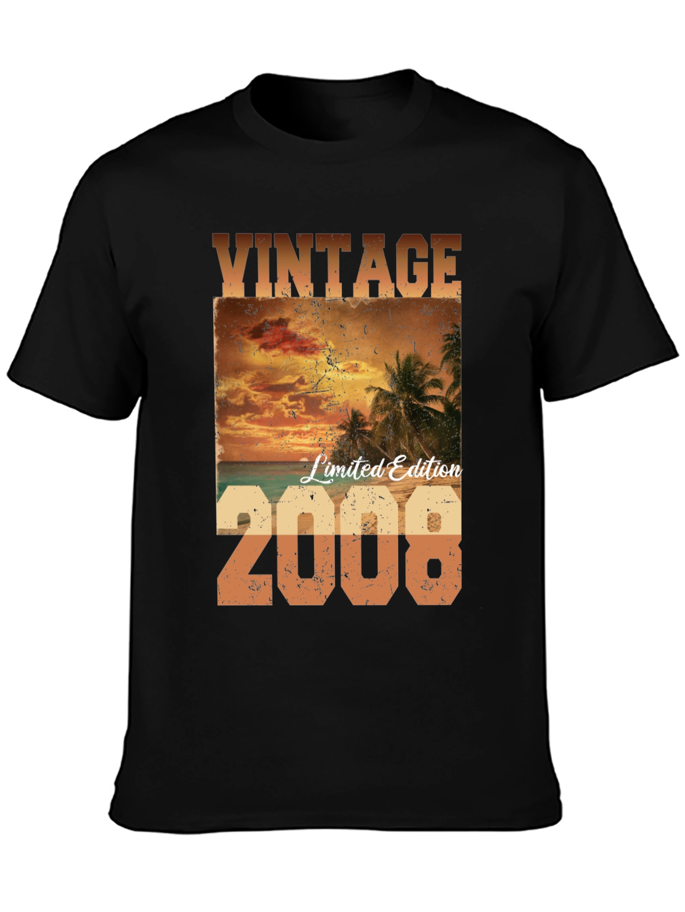 Black Vintage 2008 Limited Edition Graphic Tee view 3