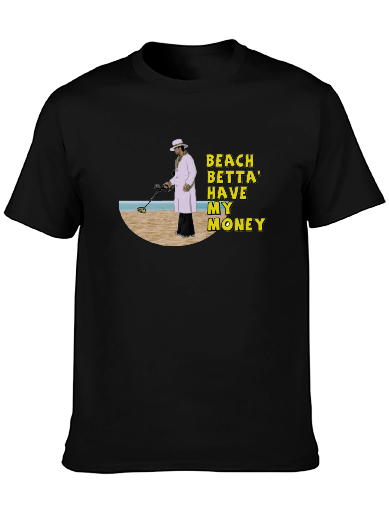 Black Beach Money T-Shirt view 3