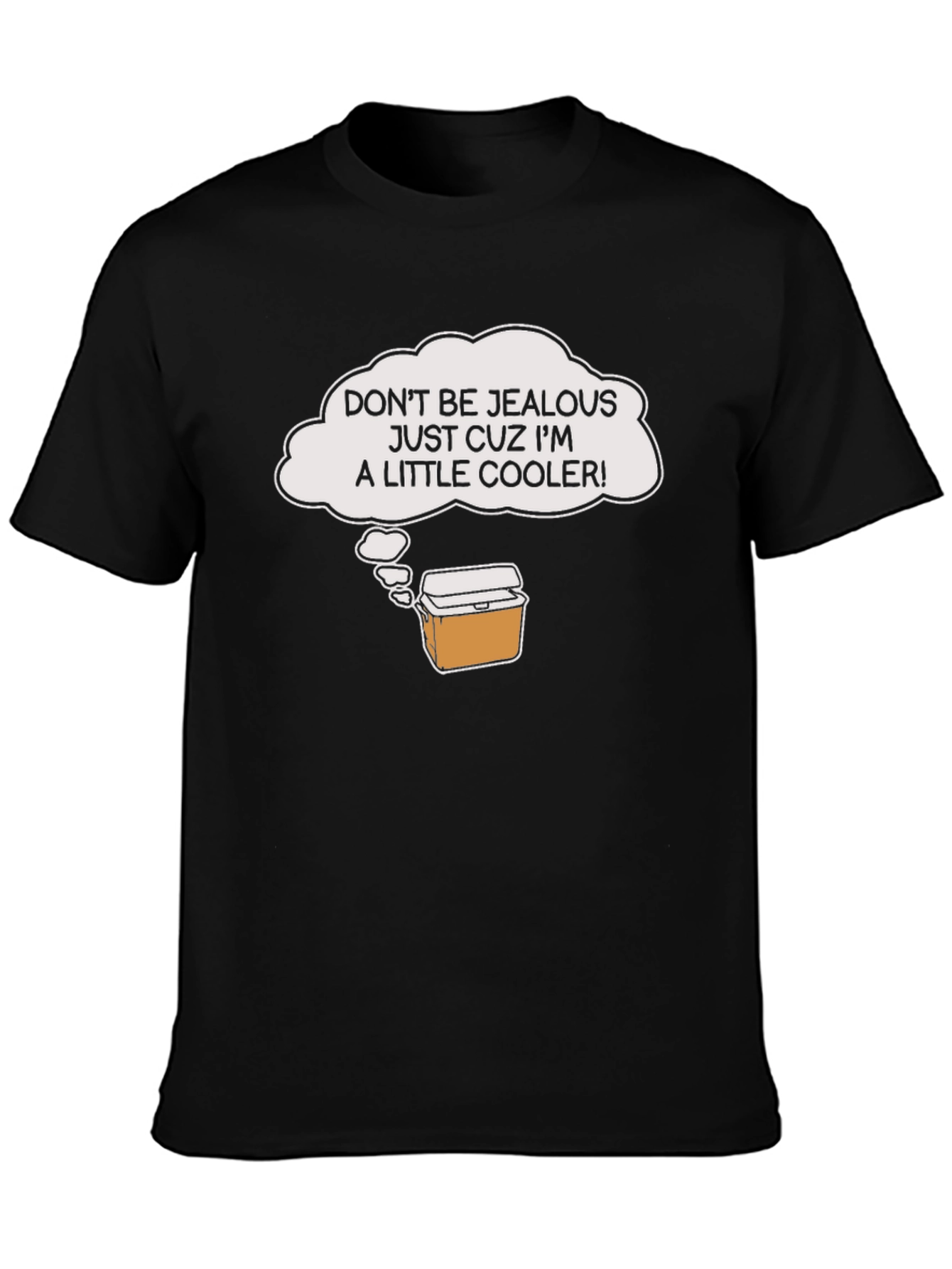 Black Cooler Humor Graphic T-Shirt view 3
