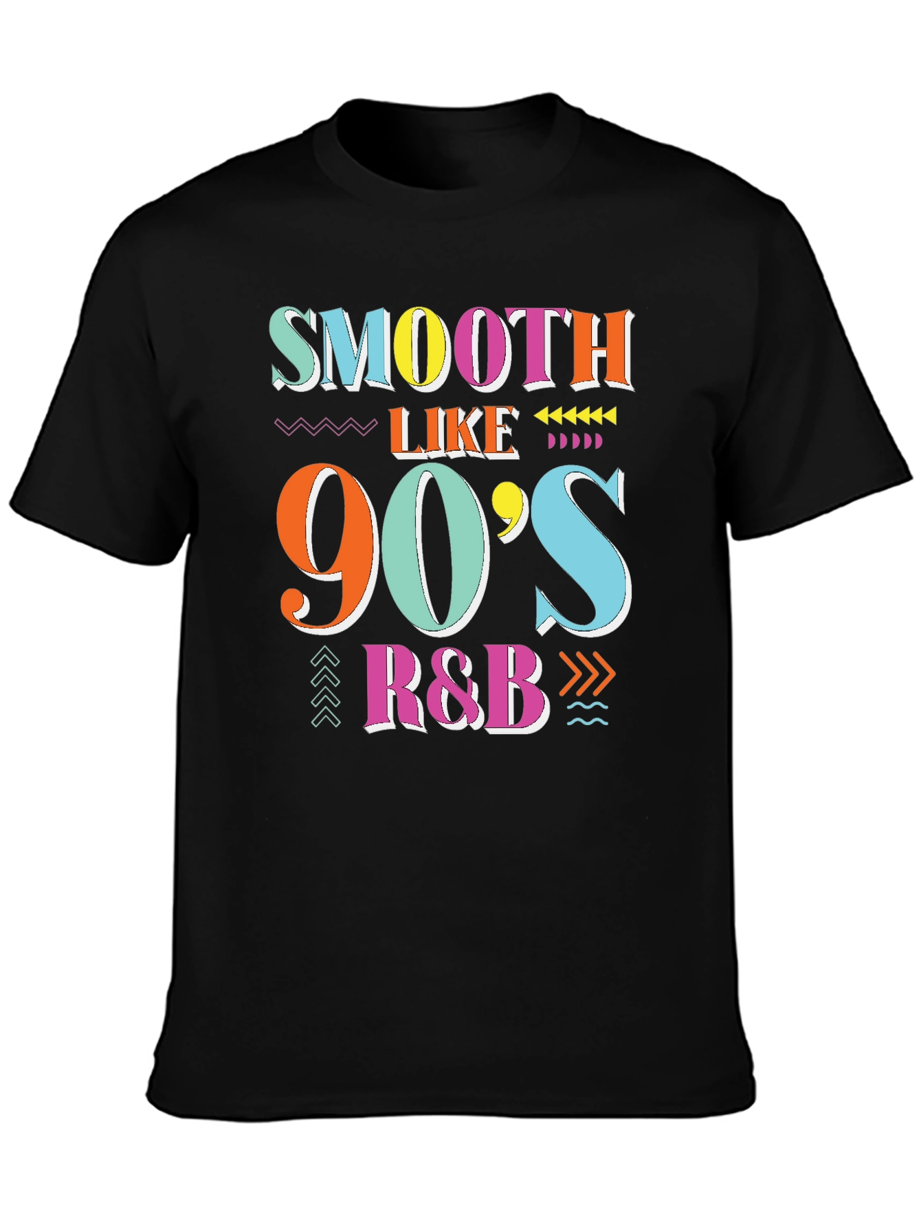Black 90's R&B Graphic T-Shirt view 3