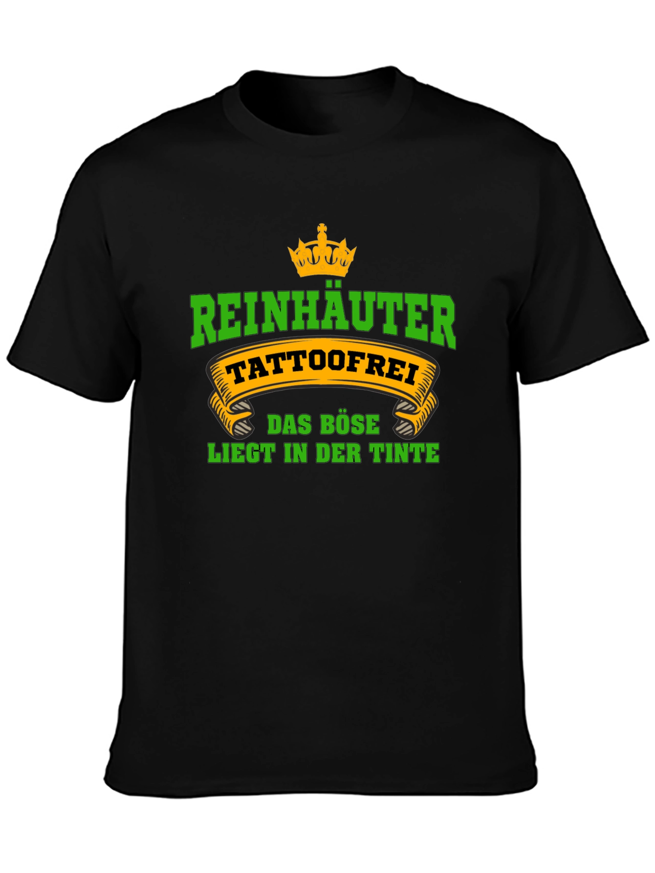 Black ReinHauter TattooFree Graphic T-Shirt view 3