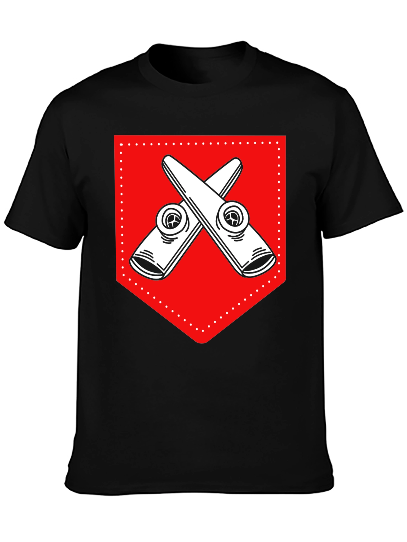 Black Kazoo Crest Graphic T-Shirt - Black view 3