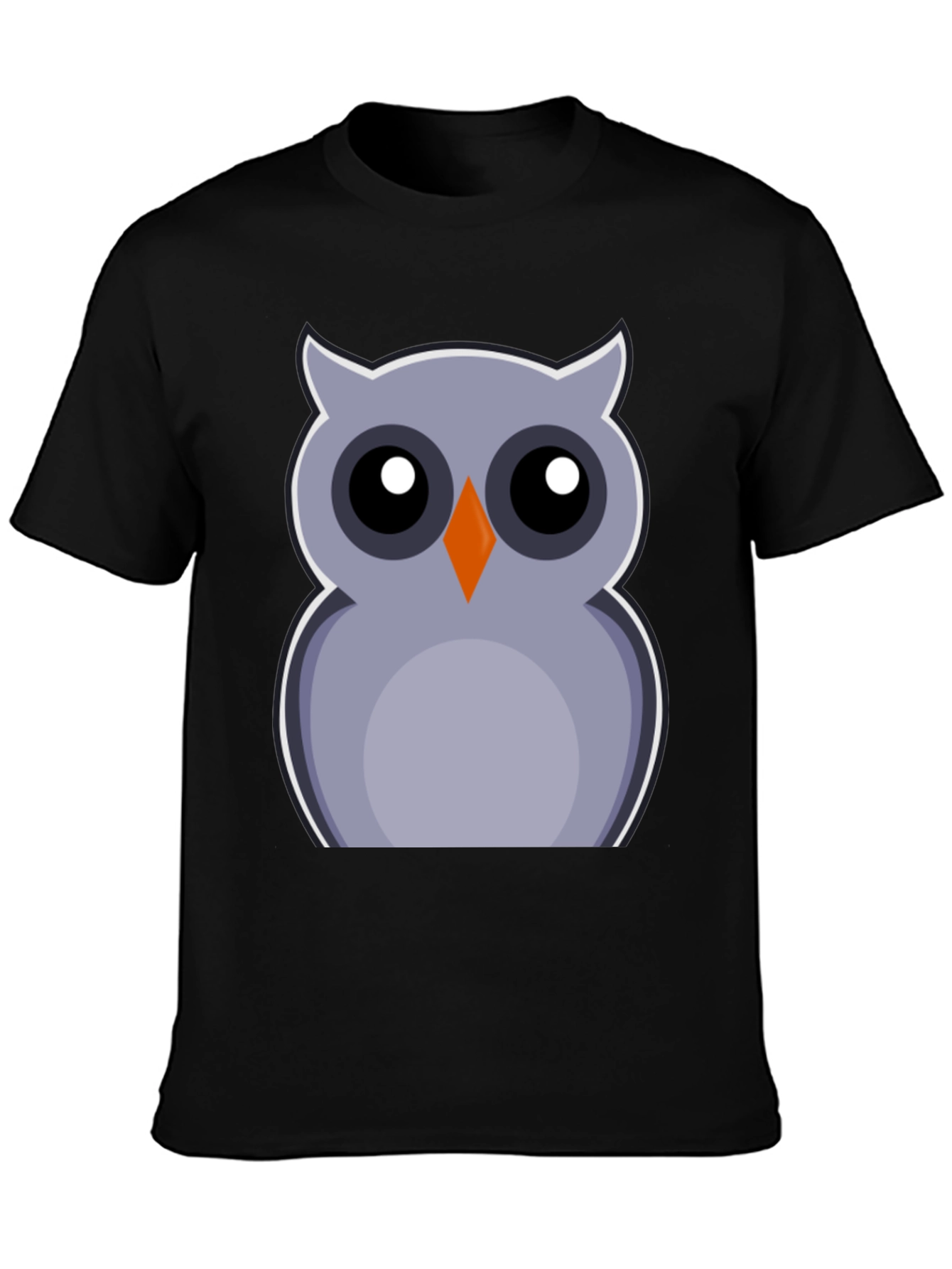 Black Owl Graphic Print Tee - Fun & Stylish view 3
