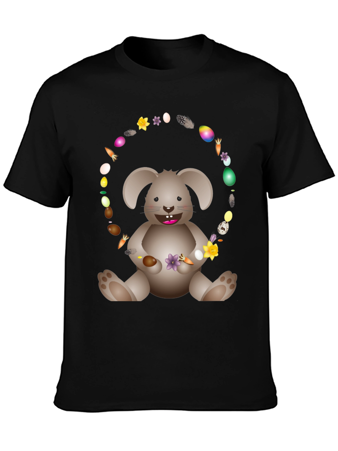 Black Easter Bunny T-Shirt view 3