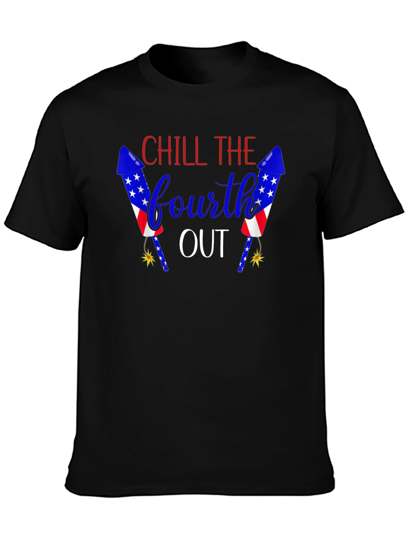 Black Chill The Fourth Out Patriotic T-Shirt view 3