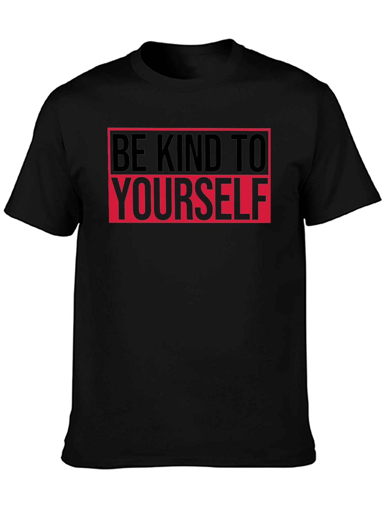 Black Be Kind To Yourself Graphic T-Shirt view 3