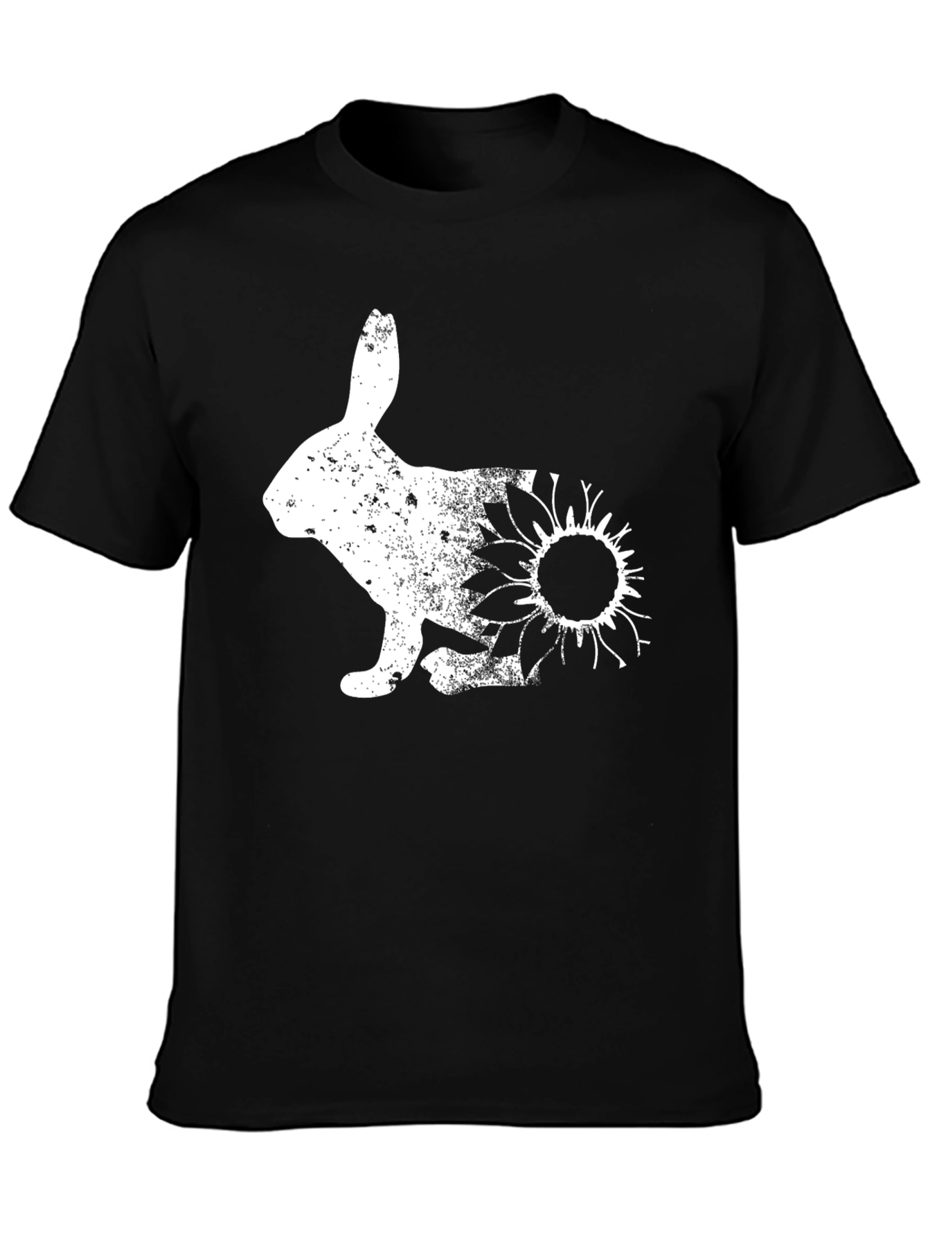 Black Rabbit Sunflower Graphic Tee view 3