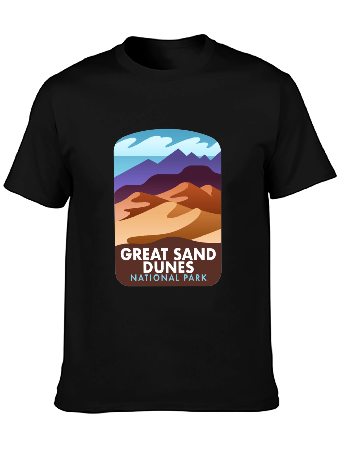 Black Great Sand Dunes National Park Graphic Tee view 3