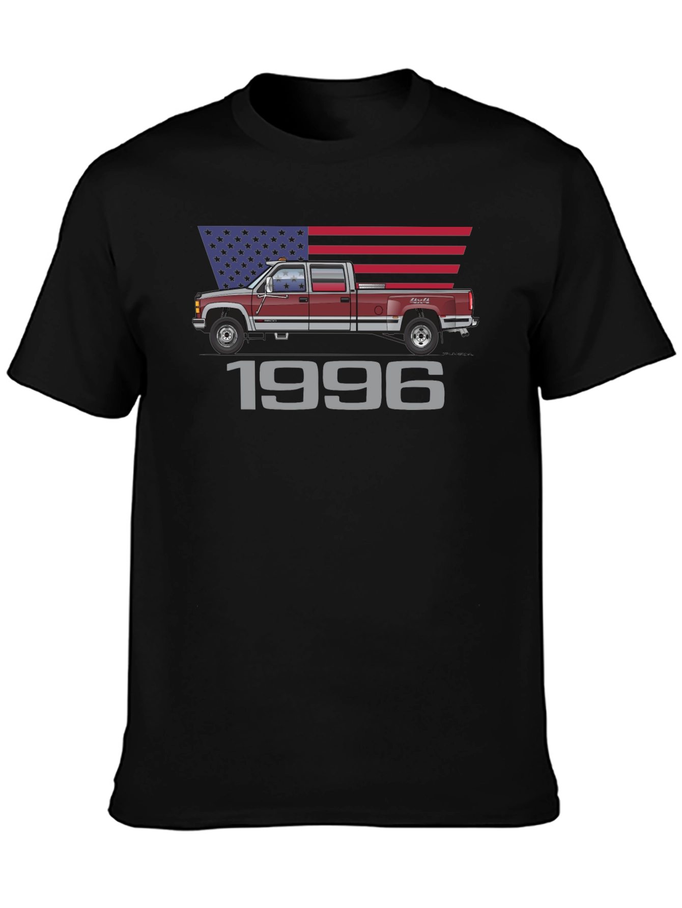1996 Truck T-Shirt - Patriotic Design - 3