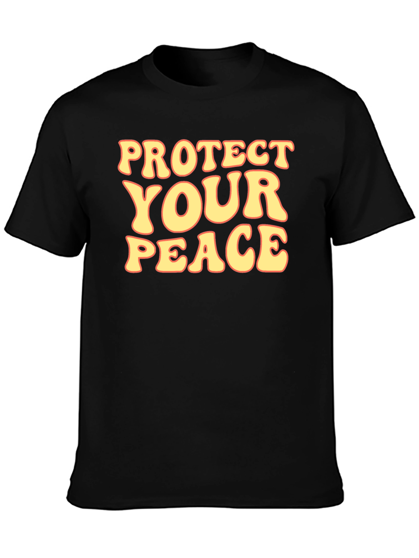 Black Protect Your Peace Graphic Tee view 3